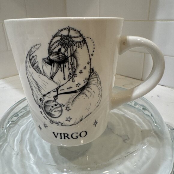 Williams Sonoma Other - Williams Sonoma Zodiac VIRGO Lg 20oz Coffee Mug Rory Dobner Swan Bird Shades B&W